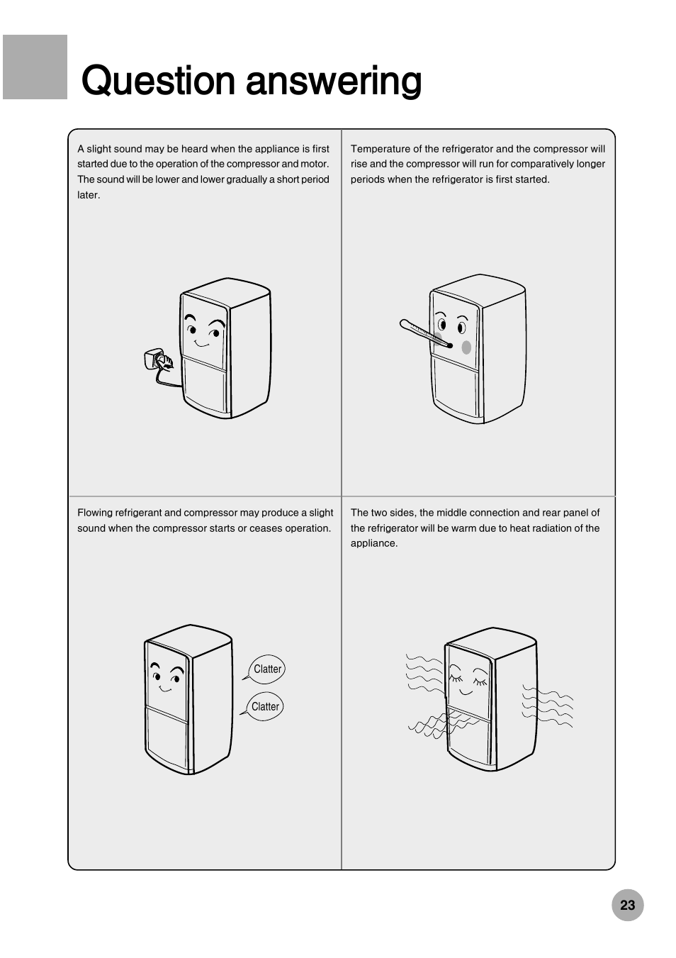 Question answering | haier HRF-288K User Manual | Page 25 / 28