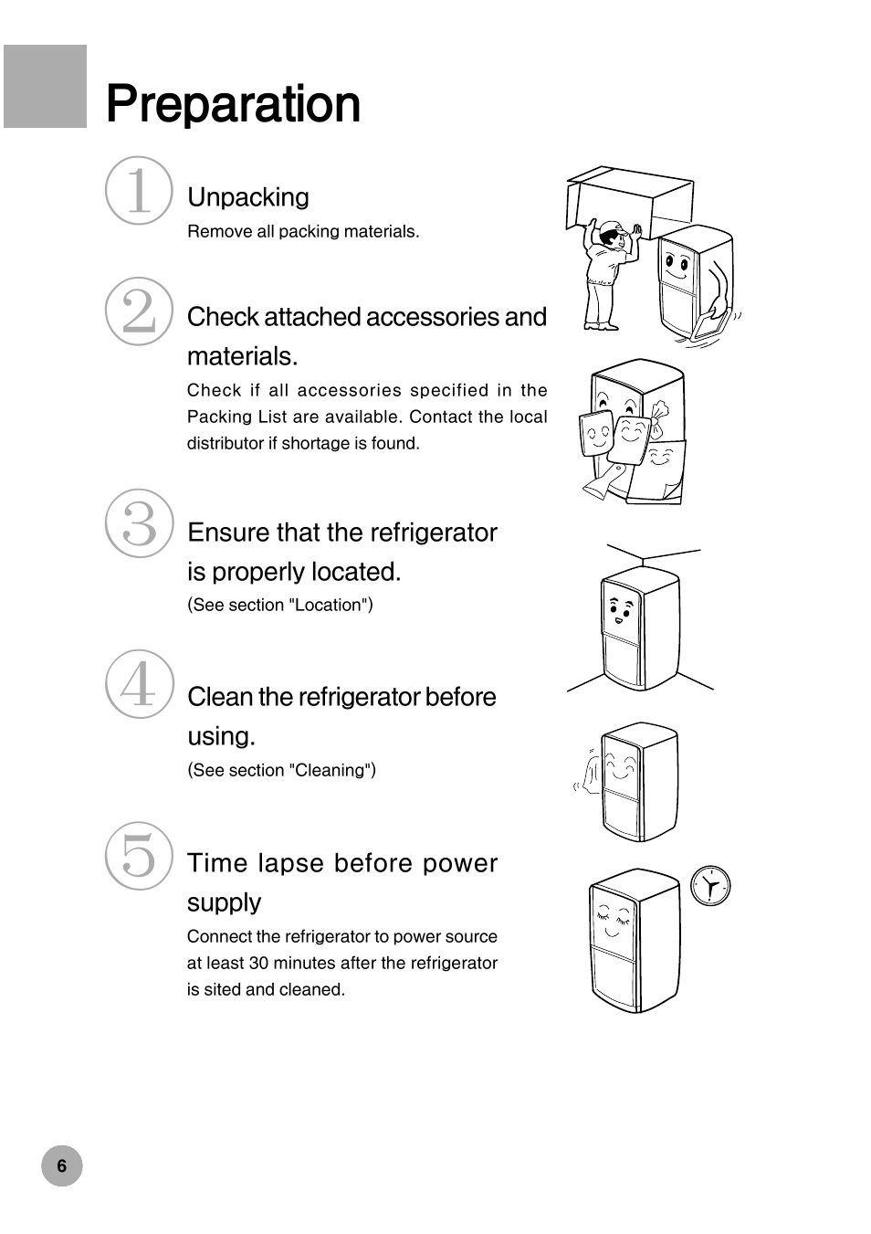 Preparation | haier HRF-288K User Manual | Page 8 / 28