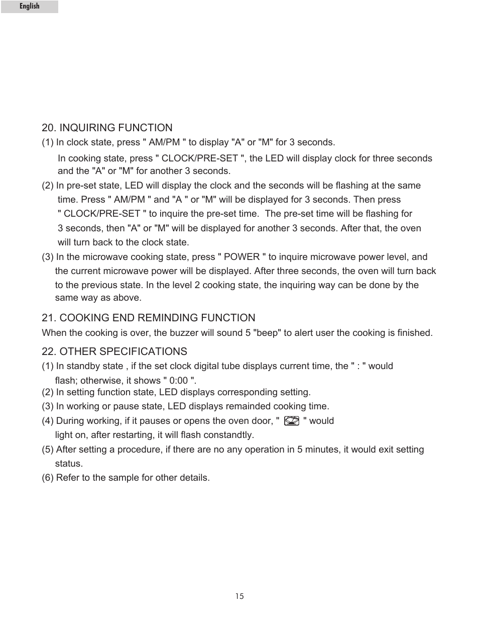 haier MWM10100SS User Manual | Page 16 / 19