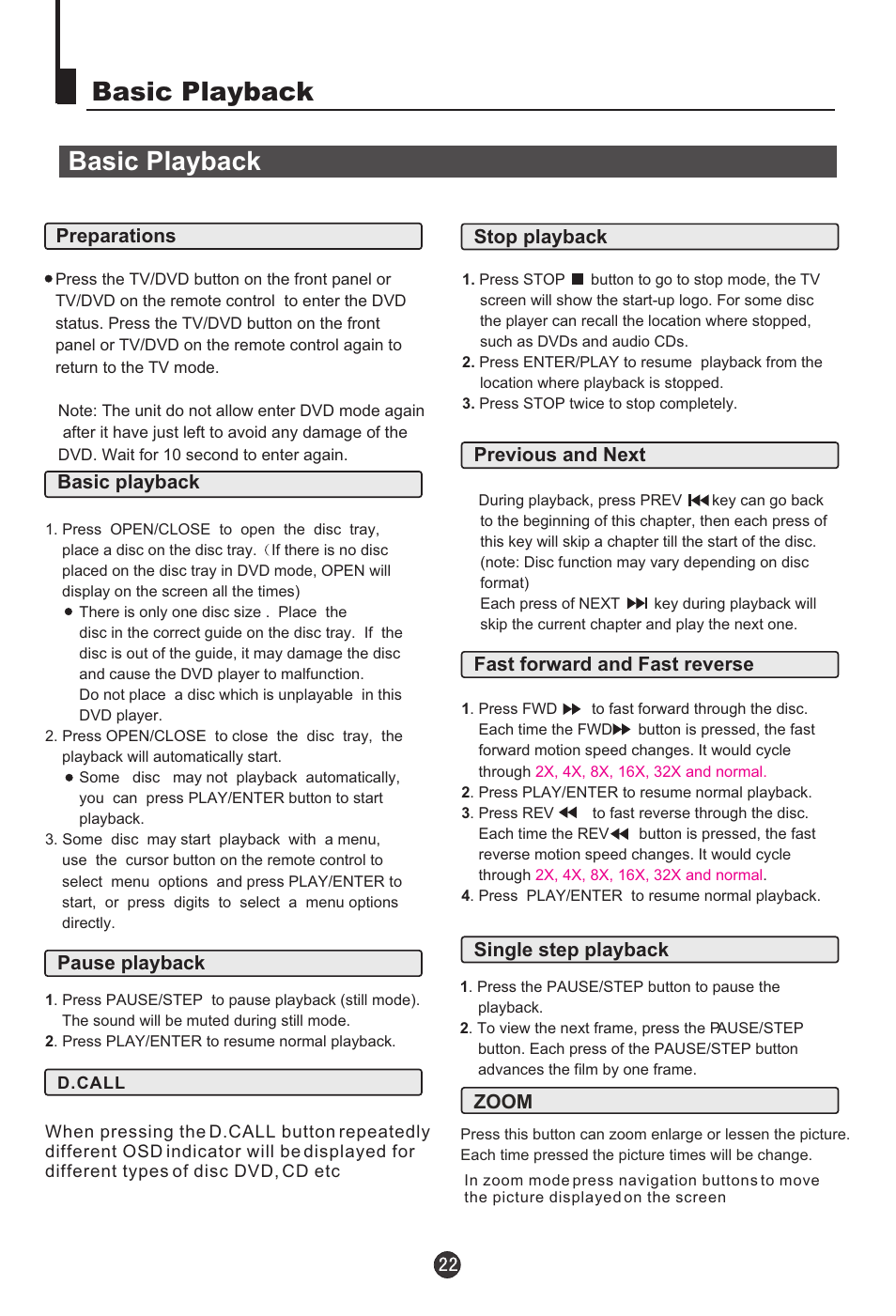 Basic playback | haier L15C10A User Manual | Page 24 / 35