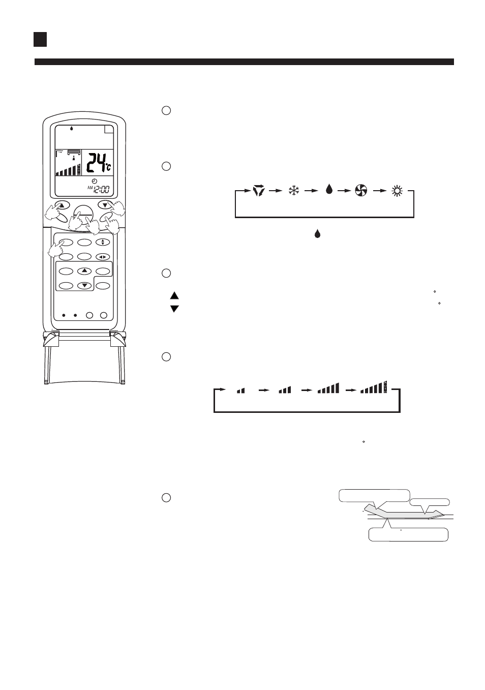 Operation, Low mid high auto, Remote controller auto cool dry fan heat | haier AS072XVERA User Manual | Page 13 / 34