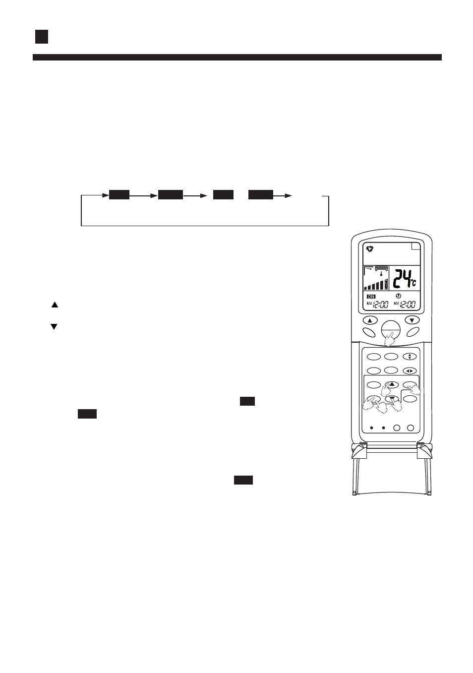 Operation, Timer on-off function, Remote controller operation | Timer on-off, Remote controller, Blank | haier AS072XVERA User Manual | Page 19 / 34