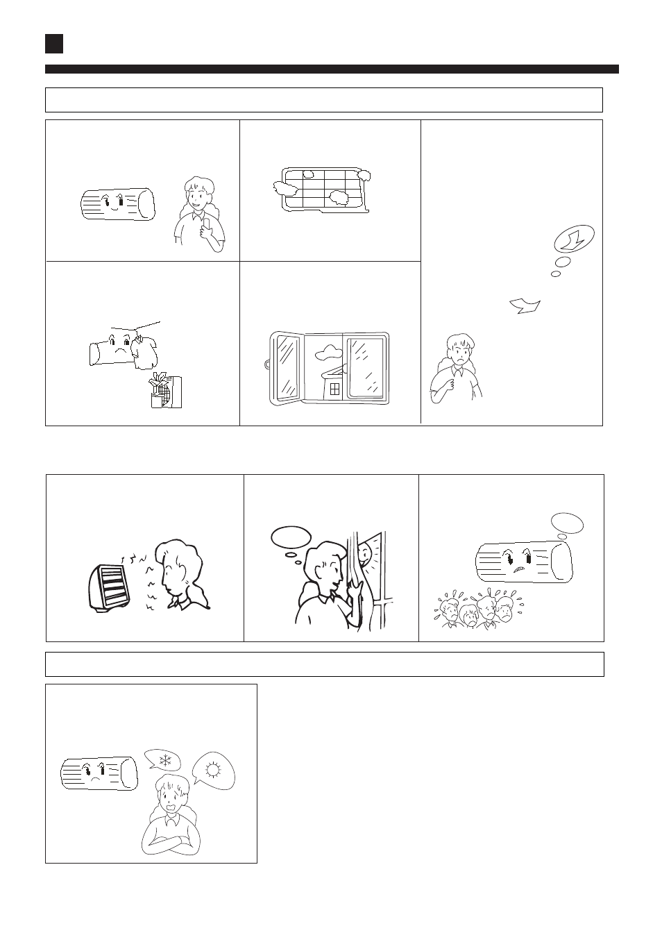 When trouble happens | haier AS072XVERA User Manual | Page 32 / 34