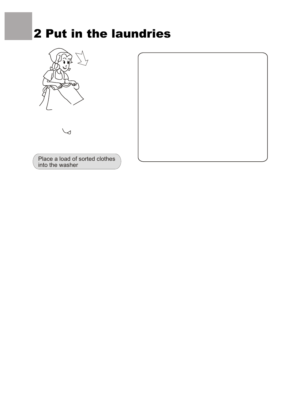 2 put in the laundries | haier XQJ85E User Manual | Page 8 / 20