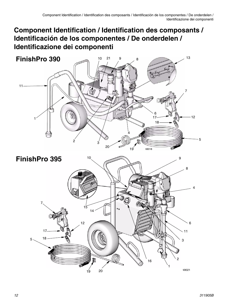 Finishpro 395, Finishpro 390 | haier FINISHPRO 390 User Manual | Page 12 / 56