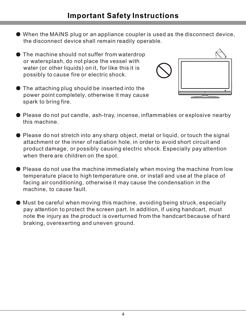 Т³гж 5, Important safety instructions | haier 32T51 User Manual | Page 5 / 23