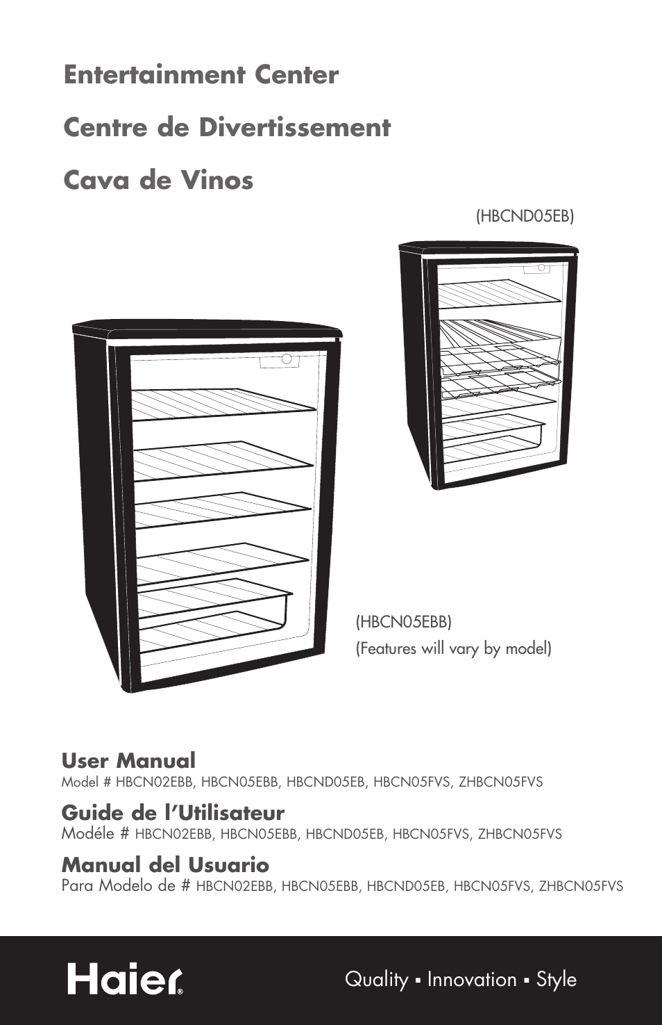 haier HBCN02EBB User Manual | 32 pages