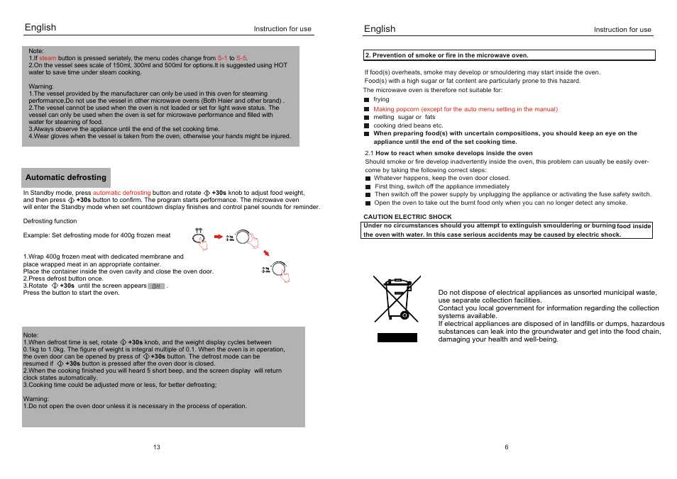 Т³гж 9, English | haier EB-2080EGV User Manual | Page 9 / 12