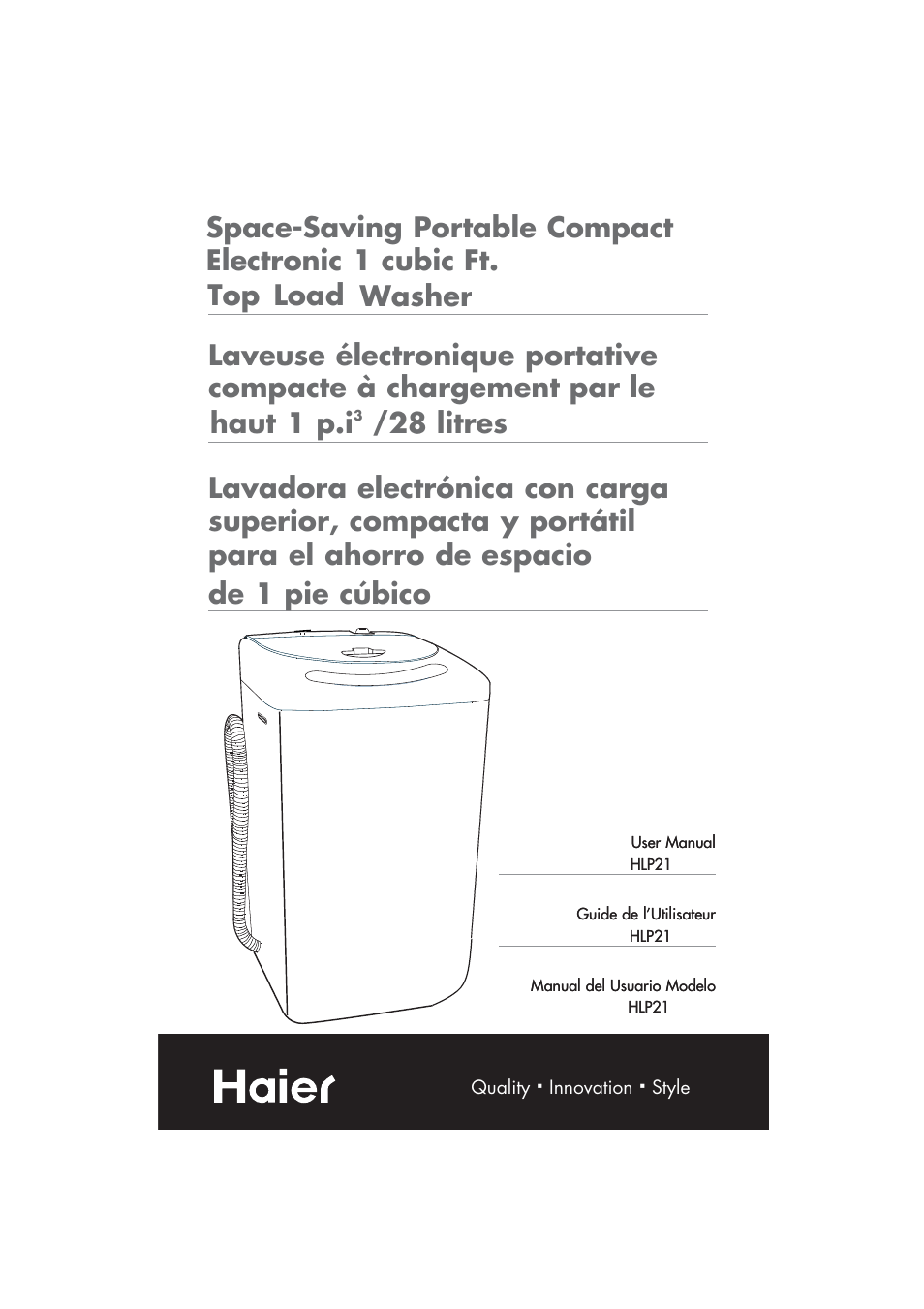 haier HLP21 User Manual | 82 pages