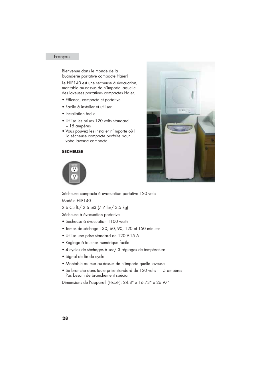 haier HLP21 User Manual | Page 54 / 82