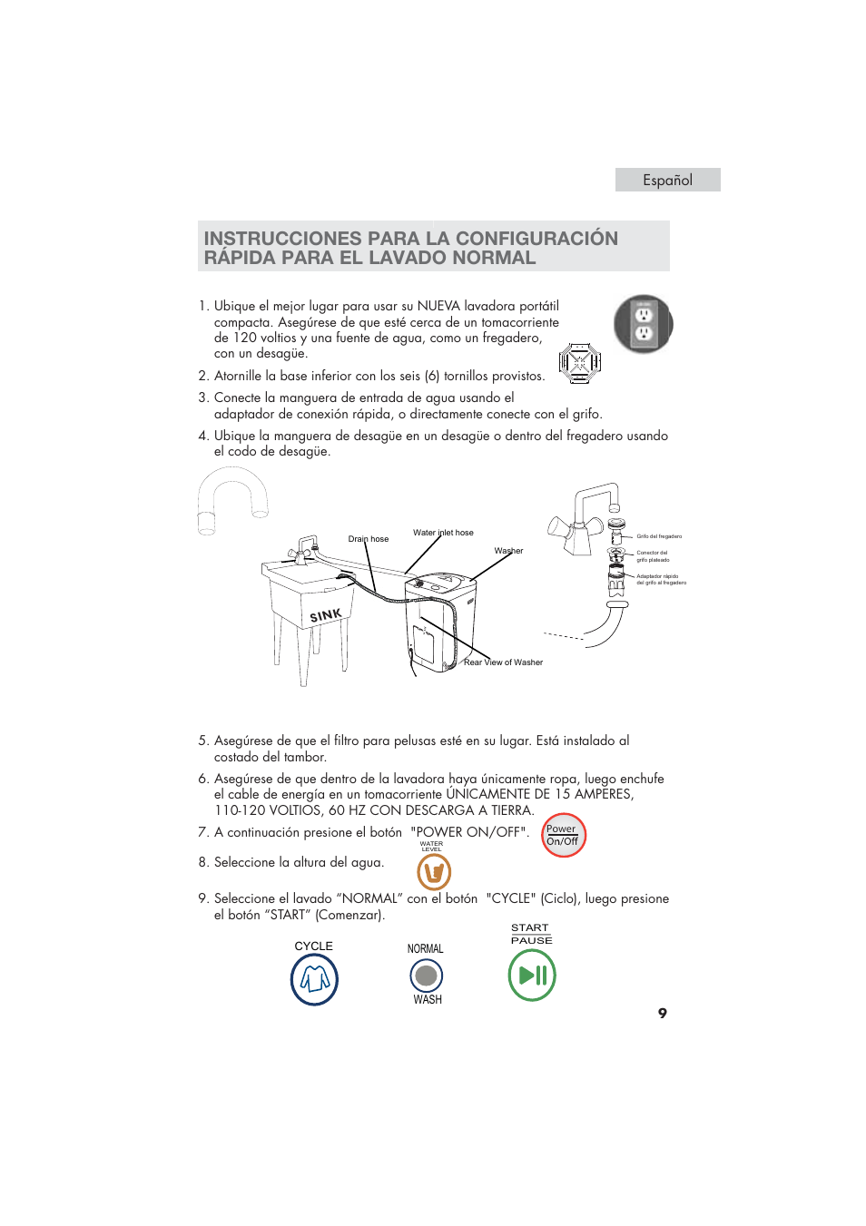 Español, Codo de desagüe | haier HLP21 User Manual | Page 63 / 82