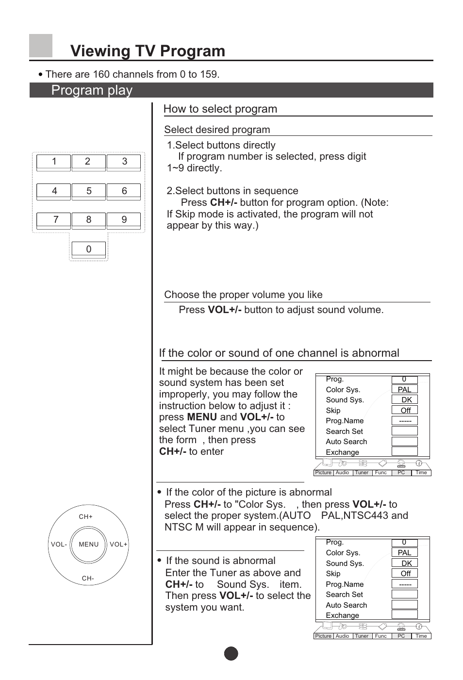 Т³12, Viewing tv program, Program play | How to select program, If the color or sound of one channel is abnormal | haier L37A9-AKF User Manual | Page 12 / 47