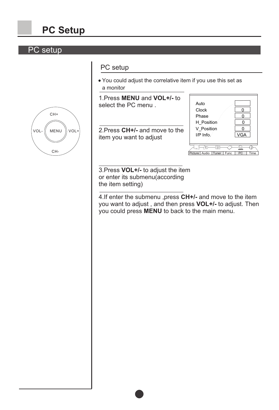 Т³28, Pc setup | haier L37A9-AKF User Manual | Page 28 / 47