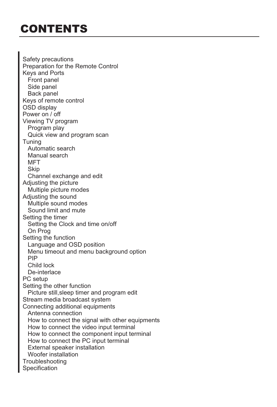 haier L37A9-AKF User Manual | Page 3 / 47