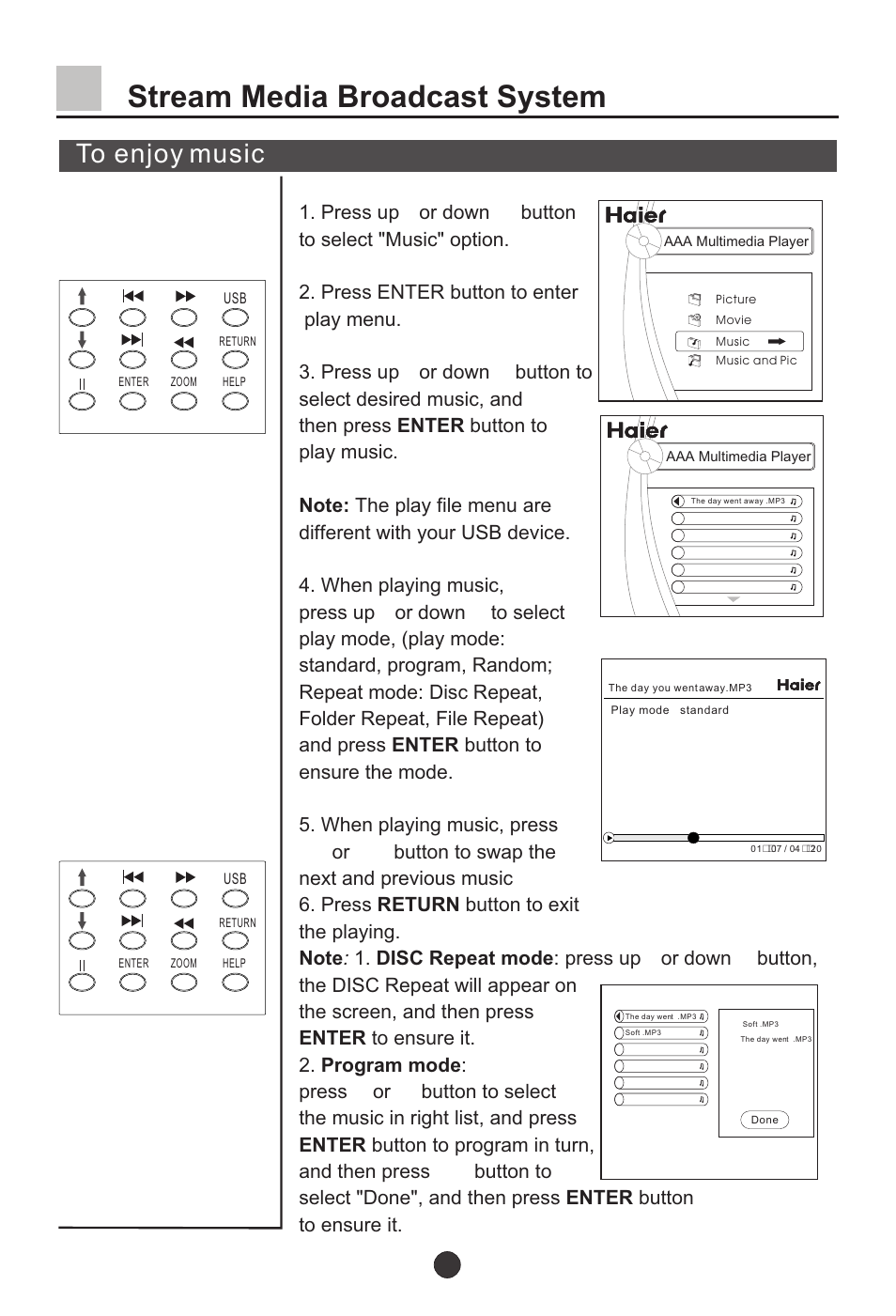 Т³35, Stream media broadcast system | haier L37A9-AKF User Manual | Page 35 / 47