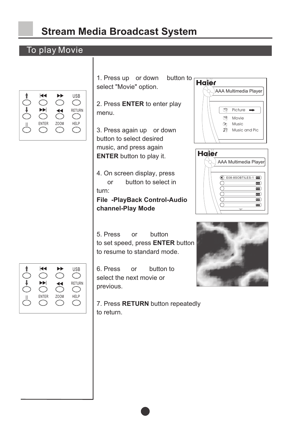 Т³36, Stream media broadcast system | haier L37A9-AKF User Manual | Page 36 / 47