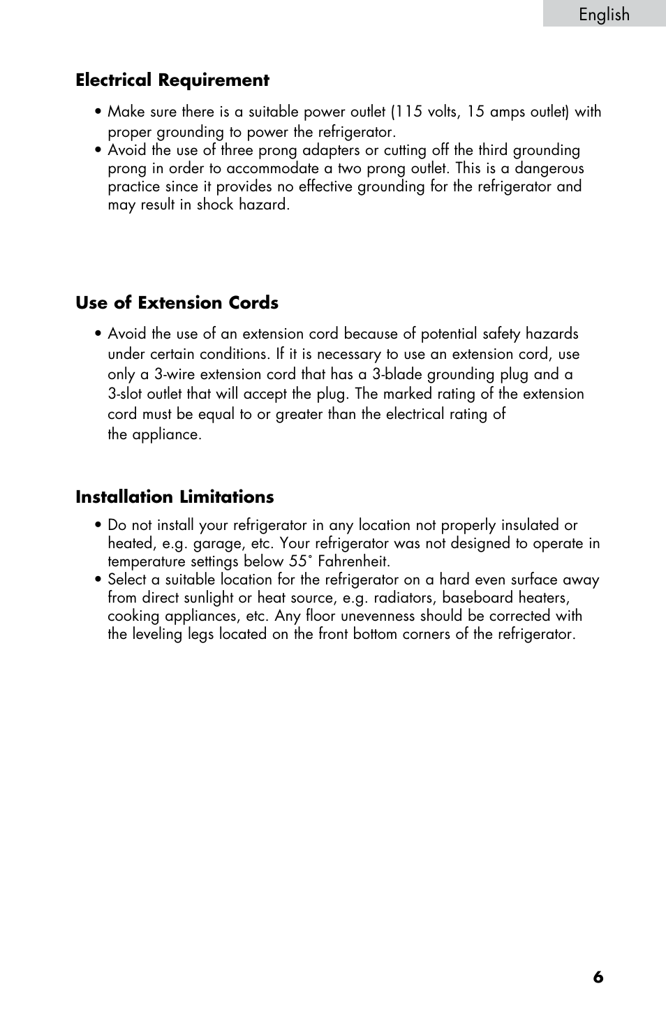 haier ESRN025 User Manual | Page 7 / 52