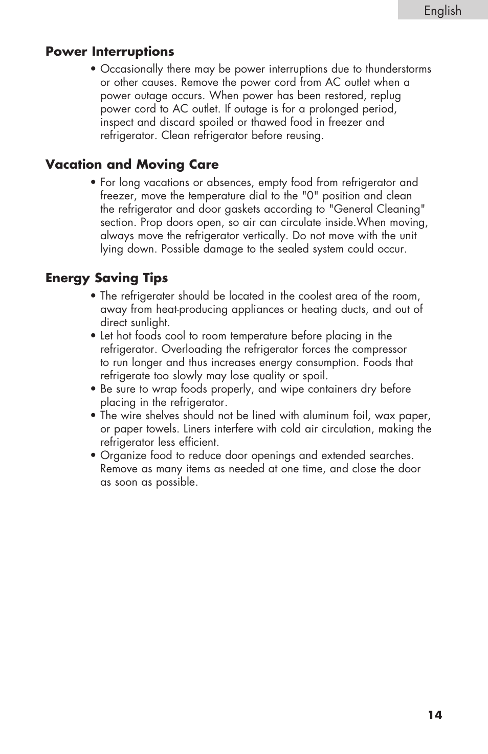 haier COMPACT HNSEW025 User Manual | Page 15 / 52