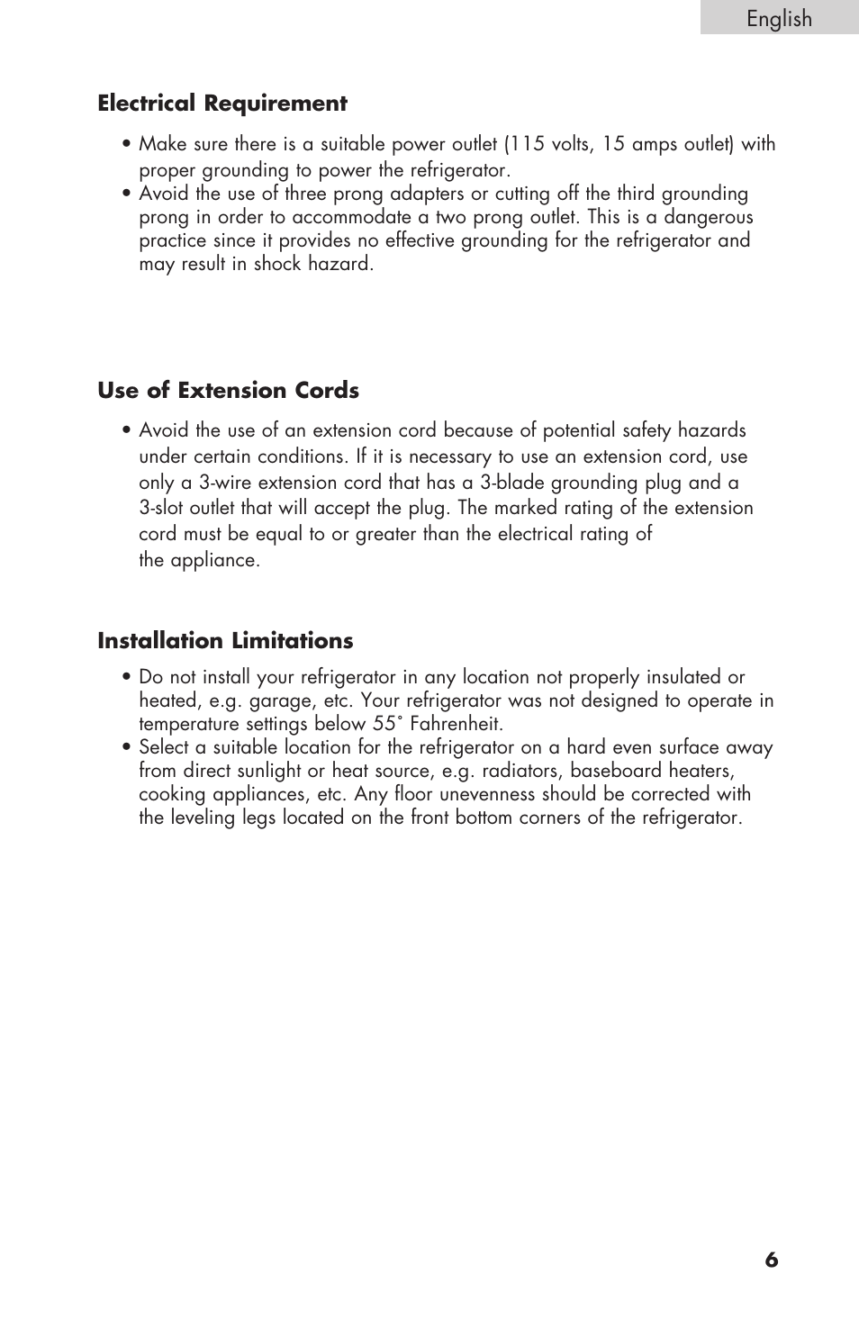 haier COMPACT HNSEW025 User Manual | Page 7 / 52