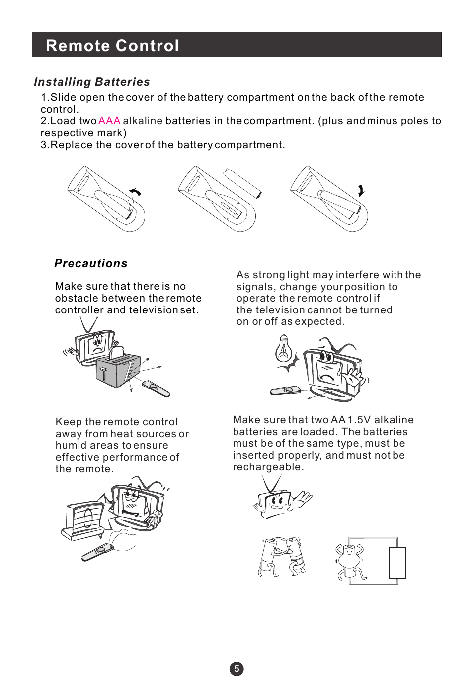 Remote control | haier 15HL25S User Manual | Page 9 / 29