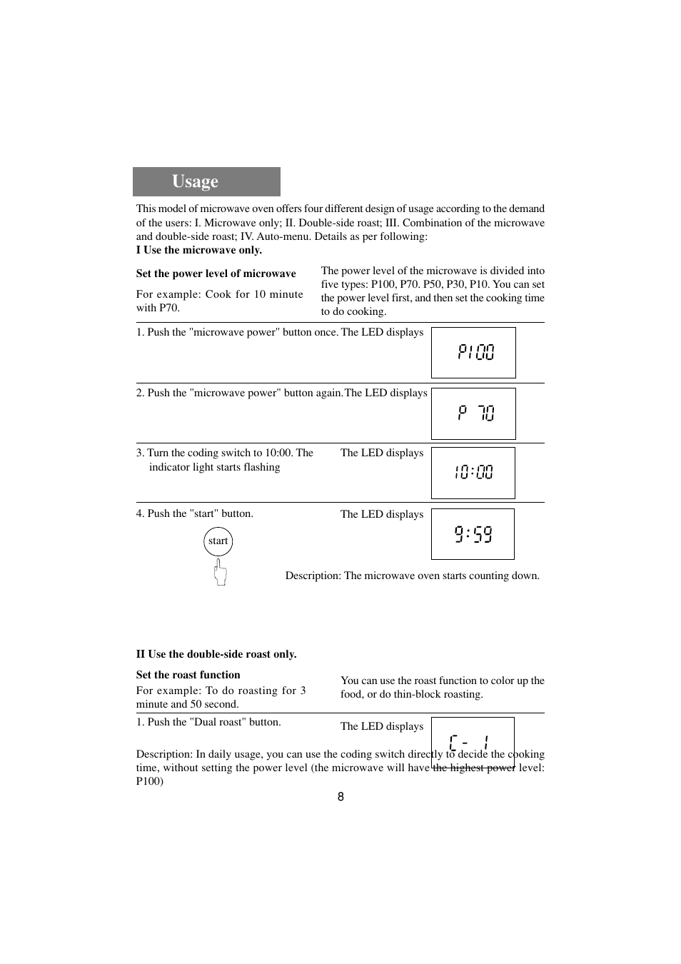 Usage | haier HR-7857A User Manual | Page 9 / 22
