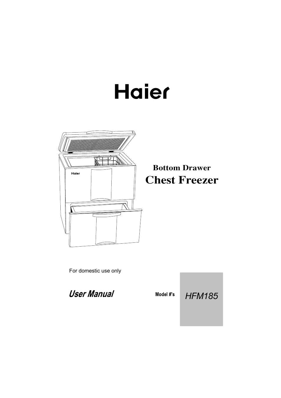 haier HFM185 User Manual | 15 pages