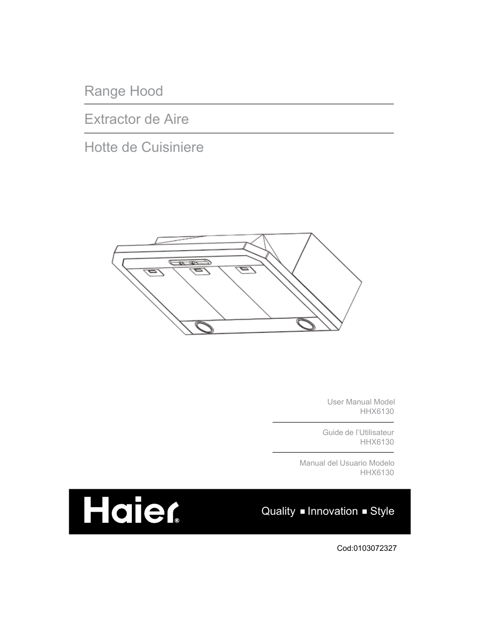 haier HHX6130 User Manual | 36 pages