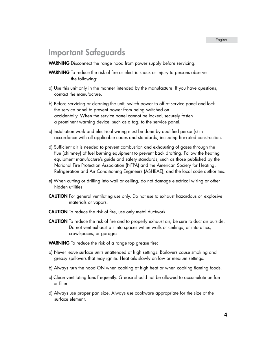 Important safeguards | haier HHX6130 User Manual | Page 5 / 36