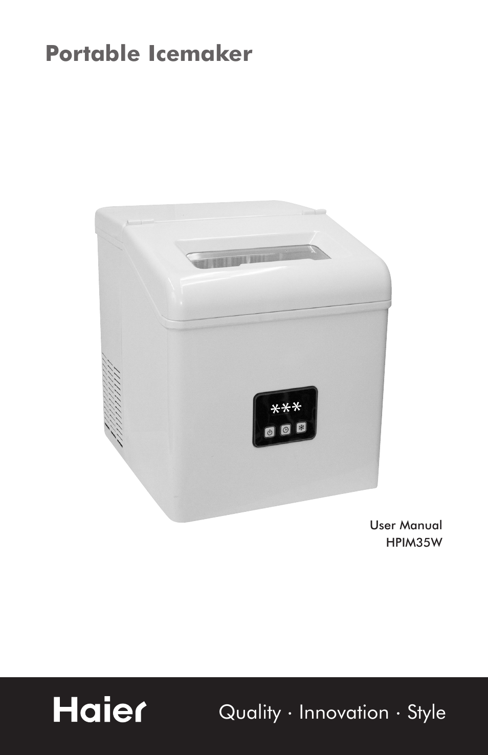 haier HPIM35W User Manual | 12 pages