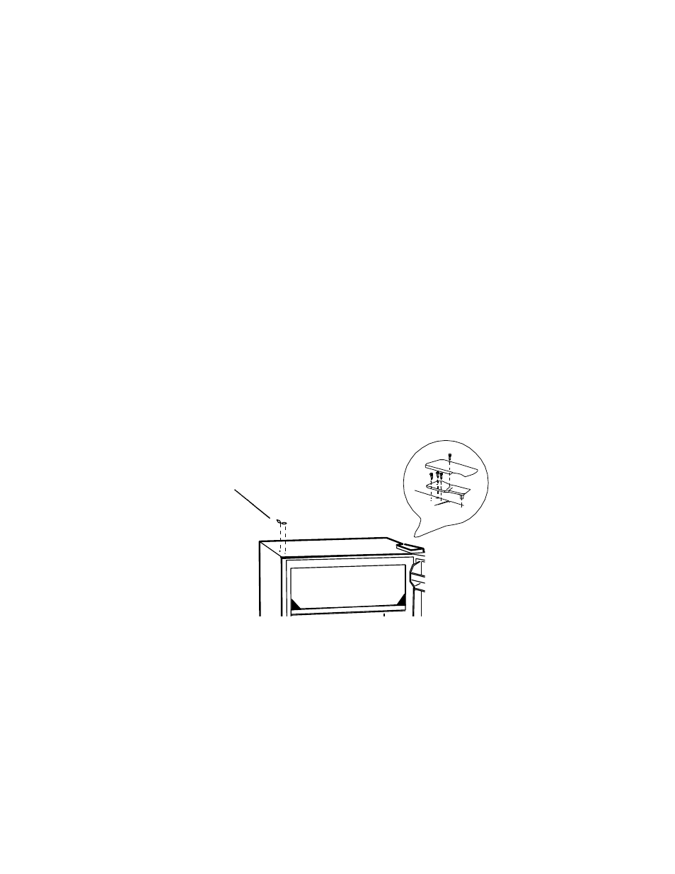 Reversing the door hinge | haier ESR042PBB User Manual | Page 6 / 12