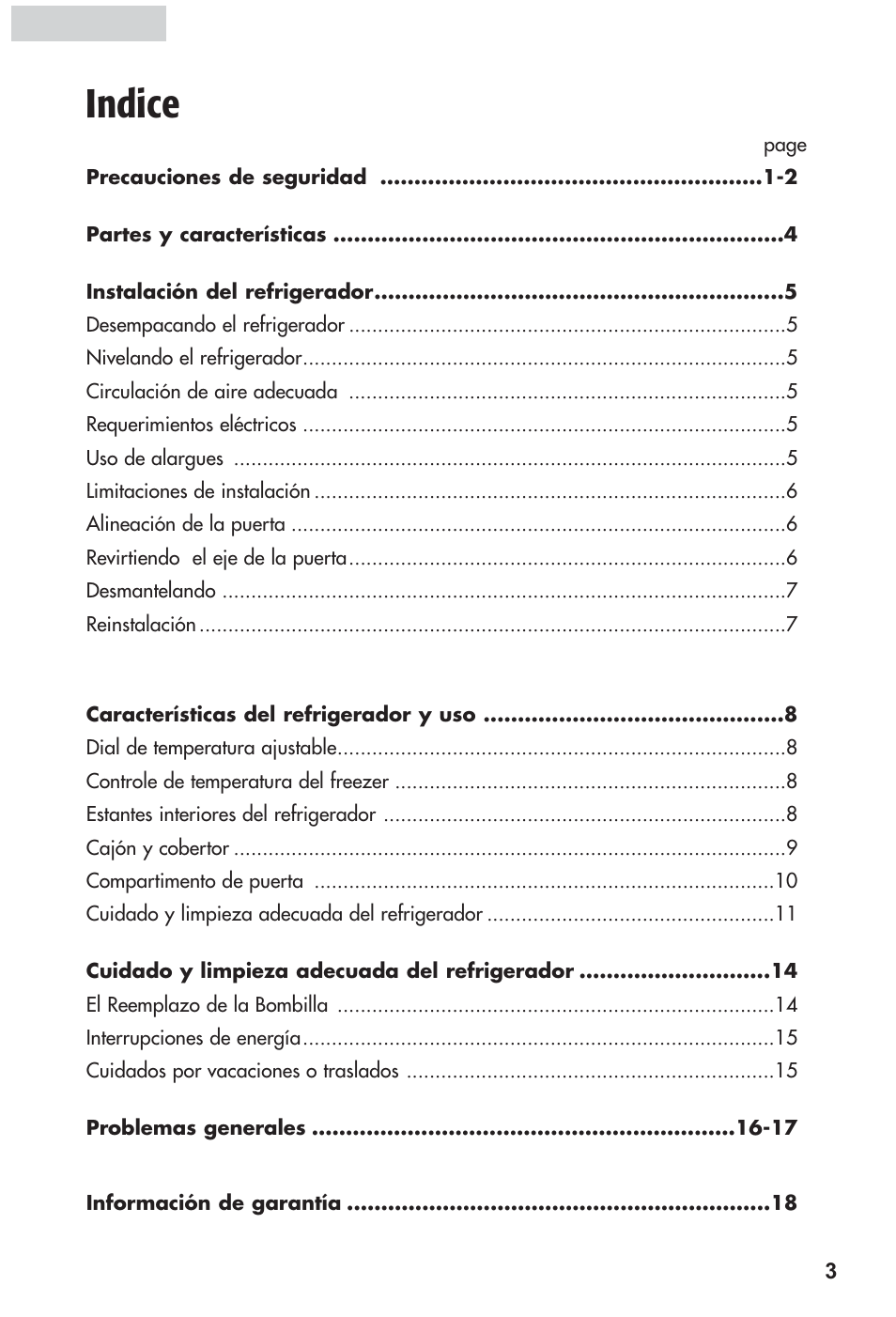 Indice | haier HRF12WNDWW User Manual | Page 38 / 54