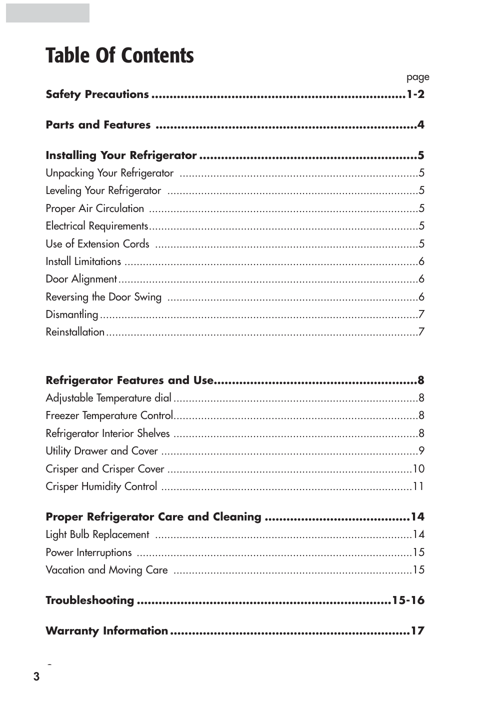 haier HRF12WNDWW User Manual | Page 4 / 54