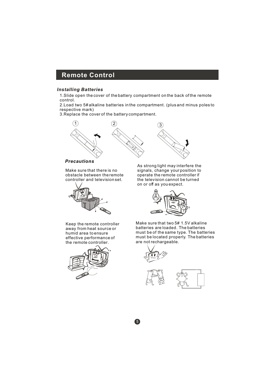 Remote control | haier L15A10B User Manual | Page 7 / 28