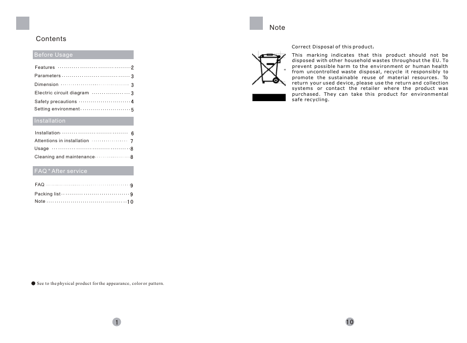 haier FCD-JTSA70-III User Manual | Page 2 / 6