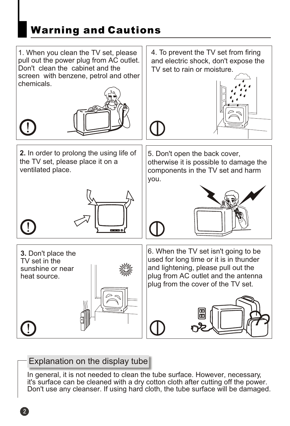 Т³гж 4, Warning and cautions | haier HT-3728 User Manual | Page 4 / 32