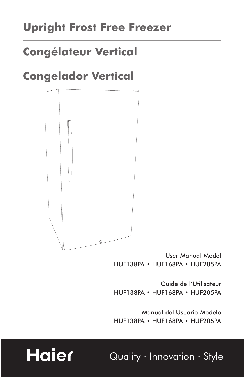 haier HUF138PA User Manual | 17 pages