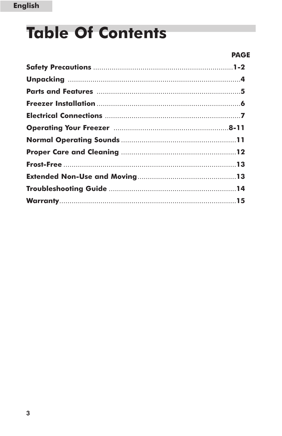 haier HUF138PA User Manual | Page 4 / 17
