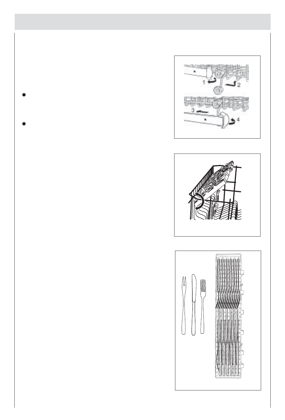 How to use the upper rack, Shelf, Knife rack ( for dw15-pfe2** ) | haier DW15-PFE1 User Manual | Page 14 / 32