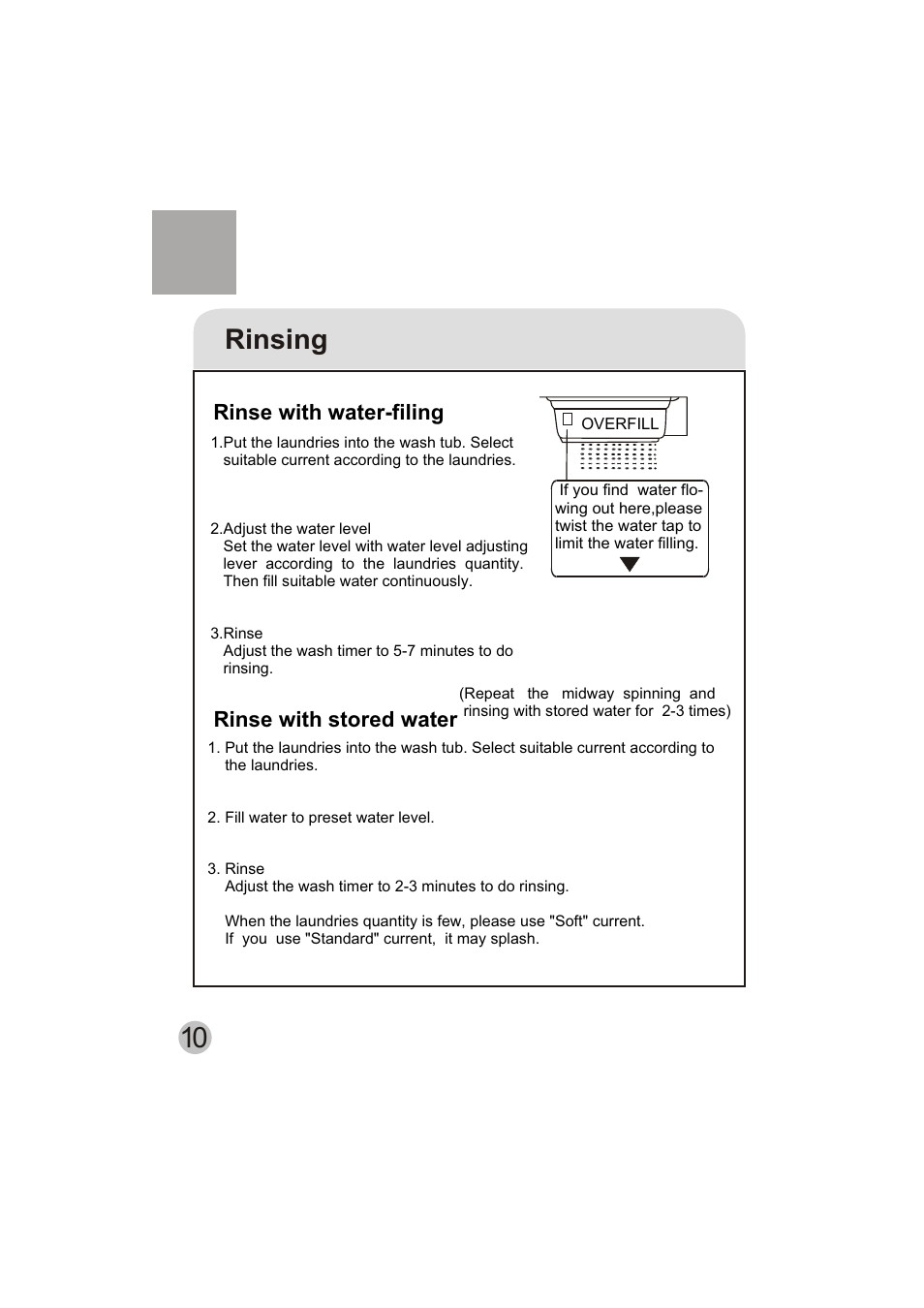 Rinsing | haier HWM150-0523S User Manual | Page 12 / 18