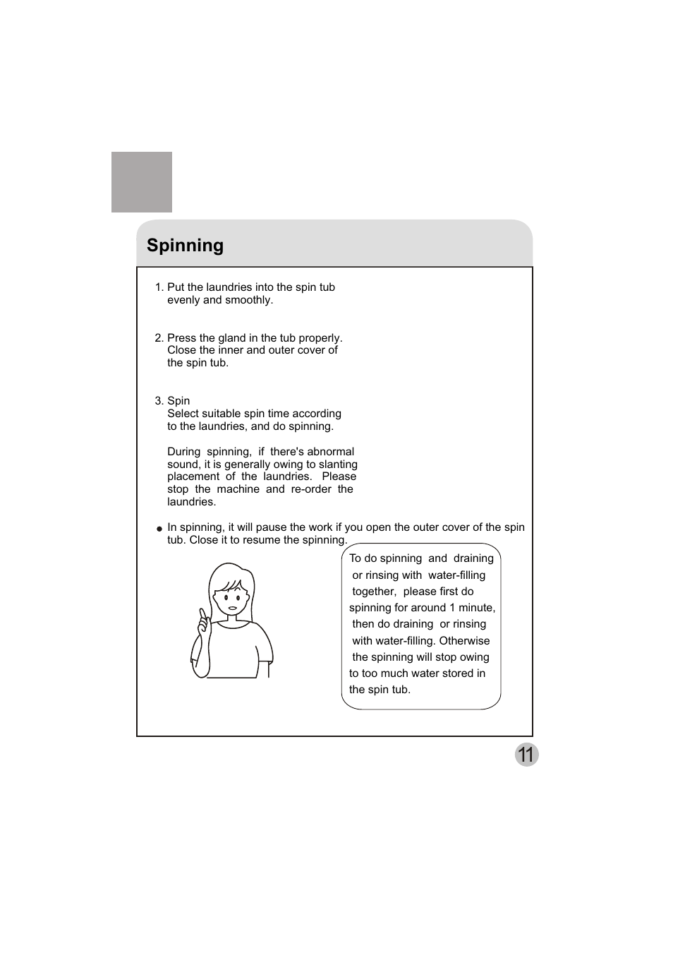 Spinning | haier HWM150-0523S User Manual | Page 13 / 18
