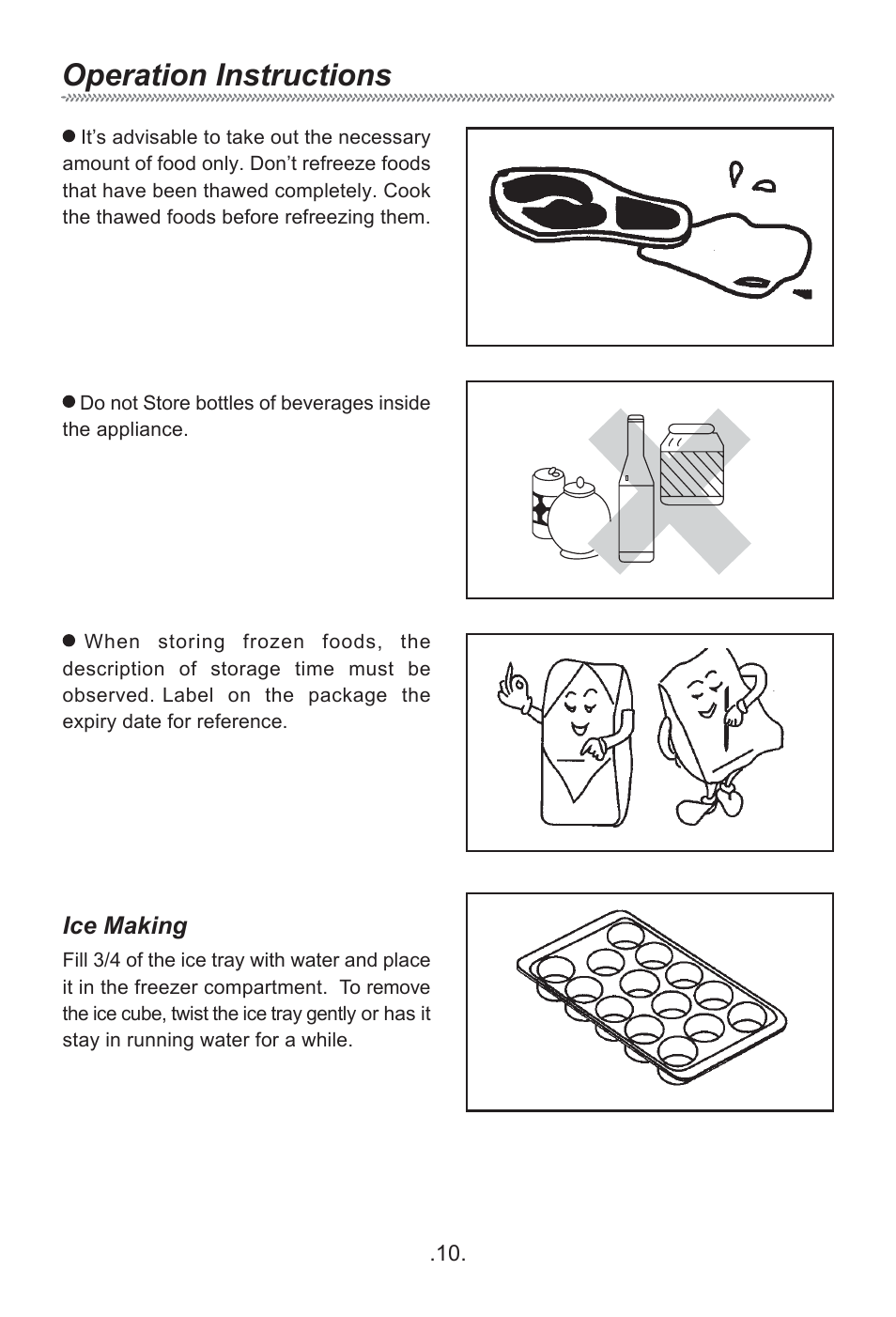 Operation instructions | haier HF-240T User Manual | Page 12 / 19