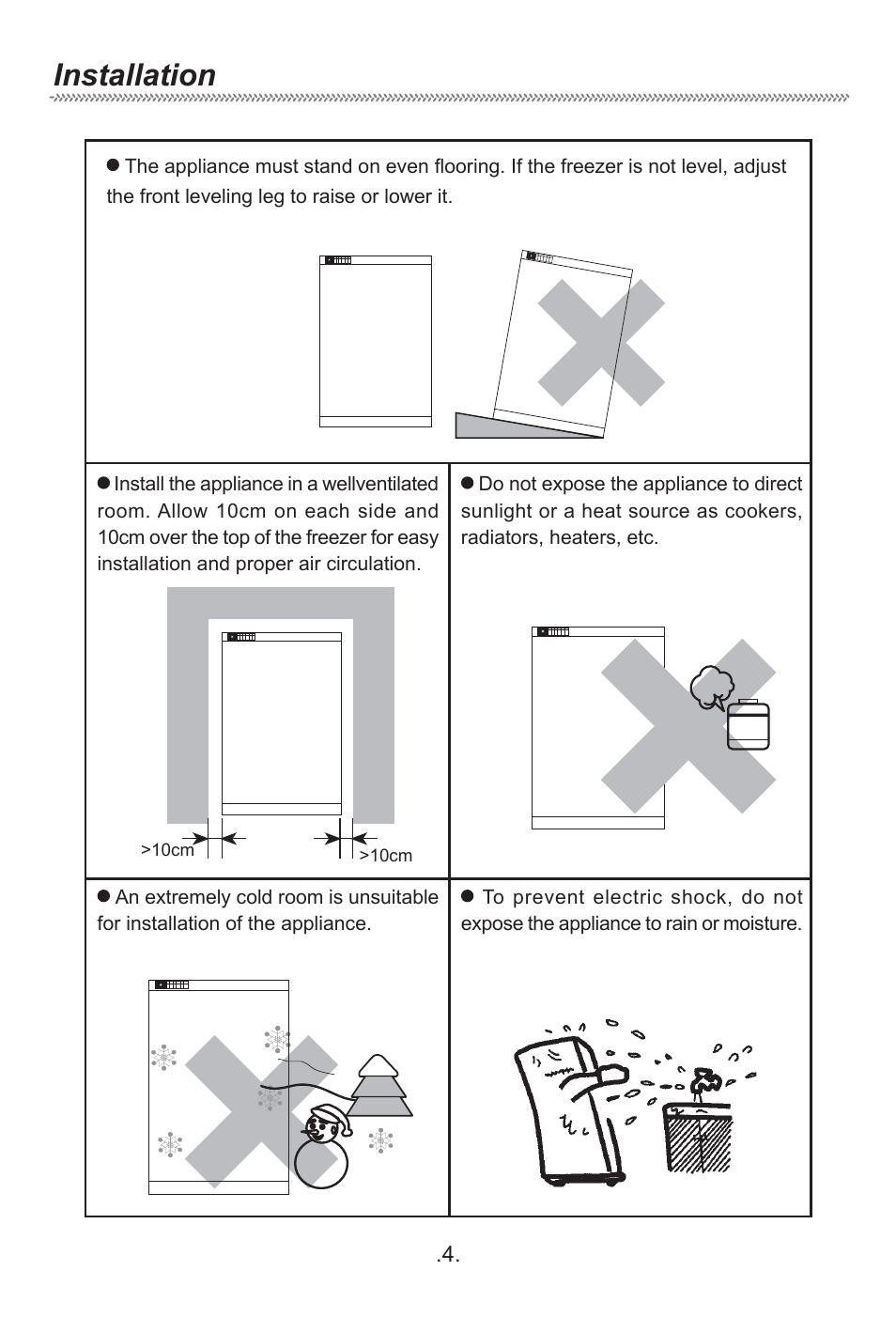 Installation | haier HF-240T User Manual | Page 6 / 19