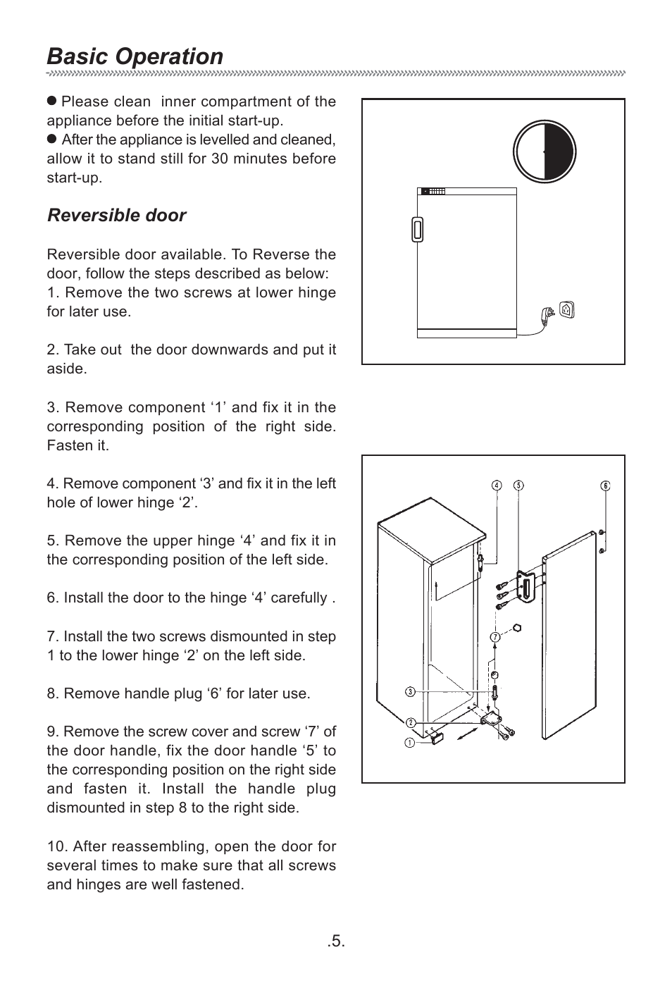 Basic operation | haier HF-240T User Manual | Page 7 / 19