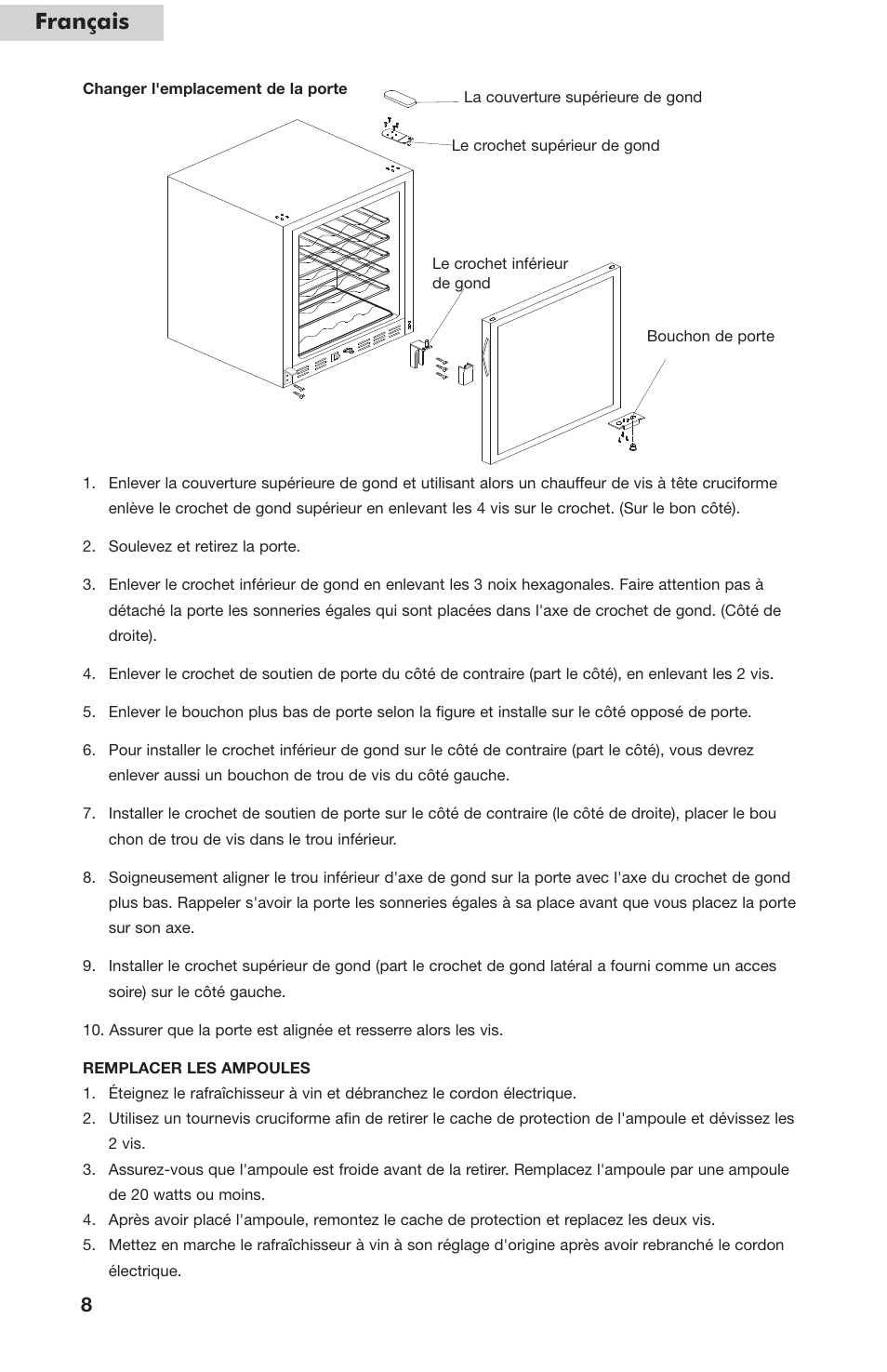 Français | haier HVC24B User Manual | Page 20 / 36