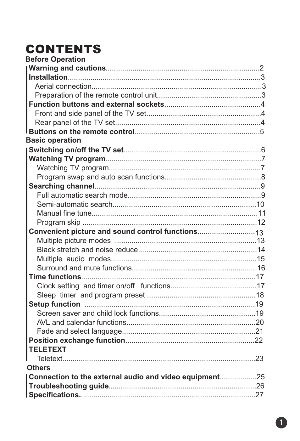 haier 29F3A User Manual | Page 3 / 32