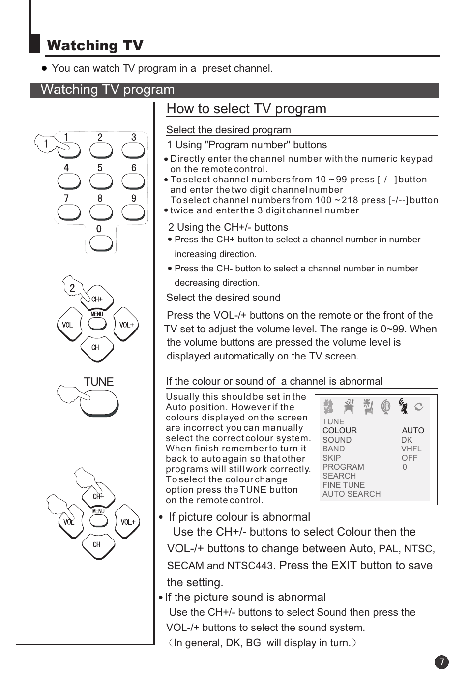 Watching tv watching tv program, How to select tv program | haier 29F3A User Manual | Page 9 / 32