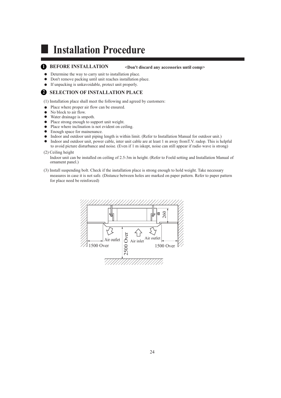 Installation procedure | haier AB482XCAAA AB242XCAAA User Manual | Page 26 / 35