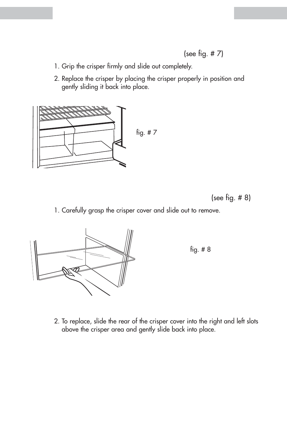 Crisper and crisper cover | haier HDE11WNA User Manual | Page 12 / 68