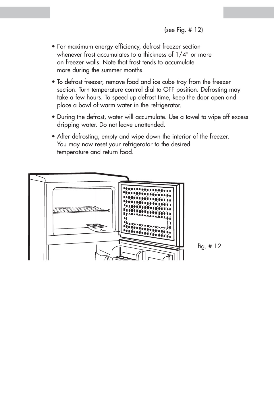 Defrosting your refrigerator | haier HDE11WNA User Manual | Page 15 / 68