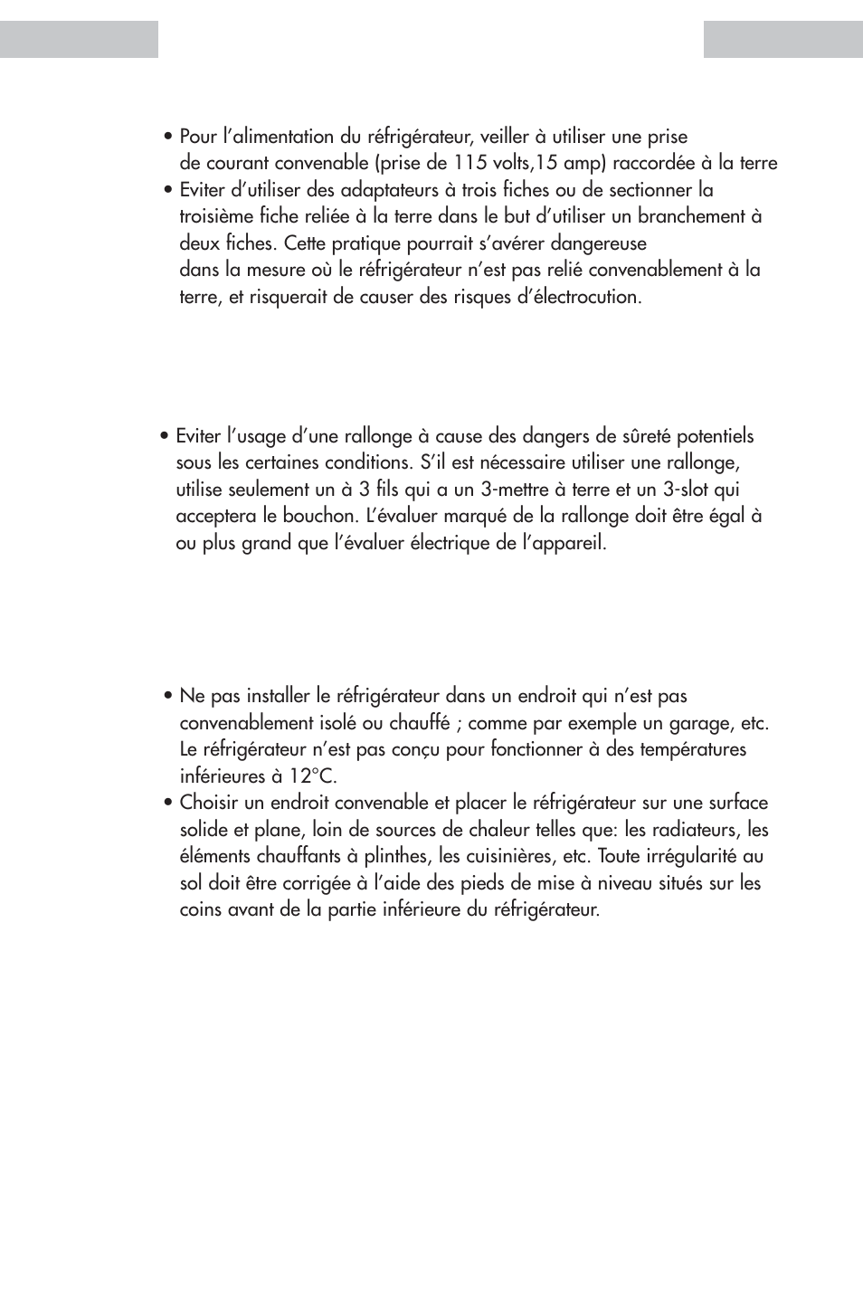 L’usage de rallonges | haier HDE11WNA User Manual | Page 29 / 68